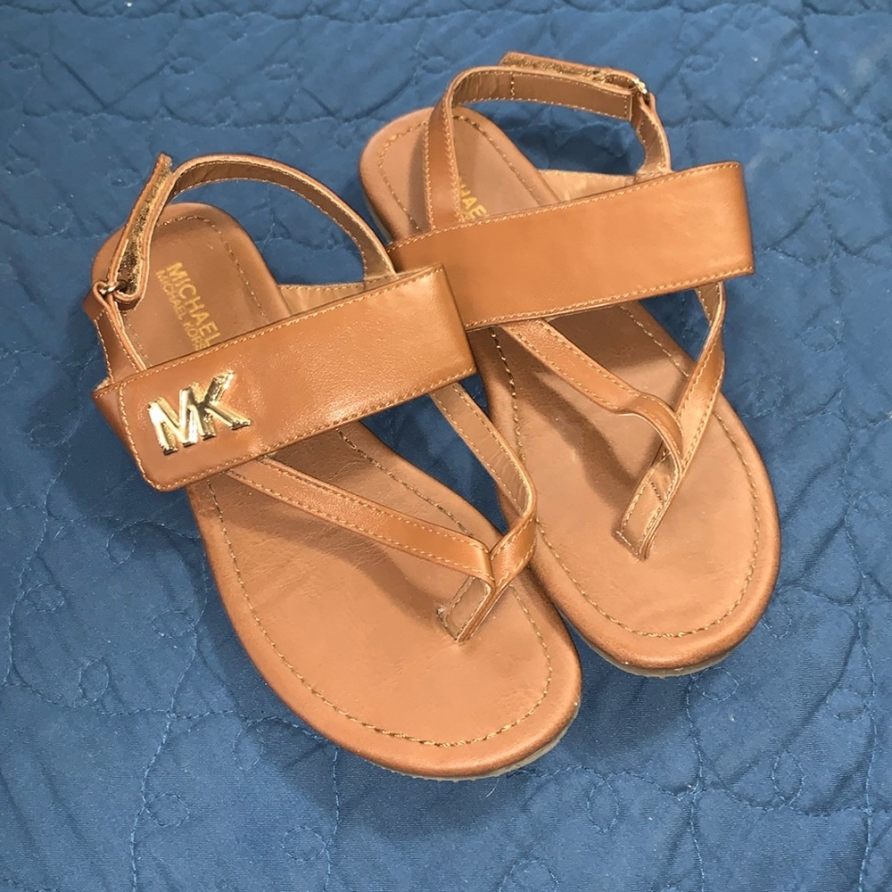 sandals Michael Kors for little girl size 2 brown